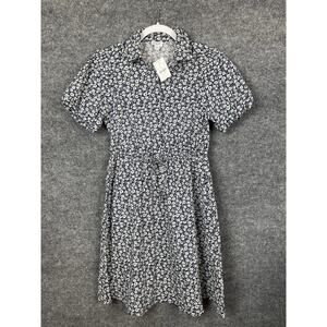 J. Crew Dress Women's Size 00 Blue White Flowers Nwt Retail $118.00